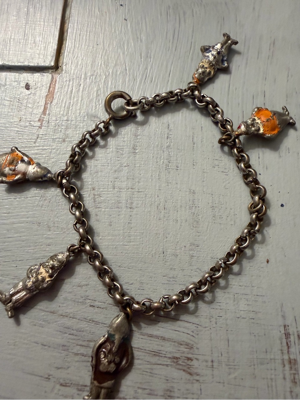 Vintage Walt Disney Cinderella and Seven Dwarves (Bracelet incomplete)